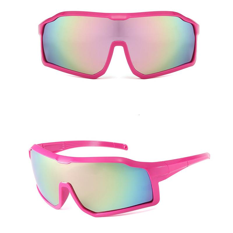 Fashion Large Frame Kids Cycling Sunglasses Windproof Cool Anti UV Sun Glasses For Boys Girls Outdoor Mountaineering Wind Resistant Children Eyewear