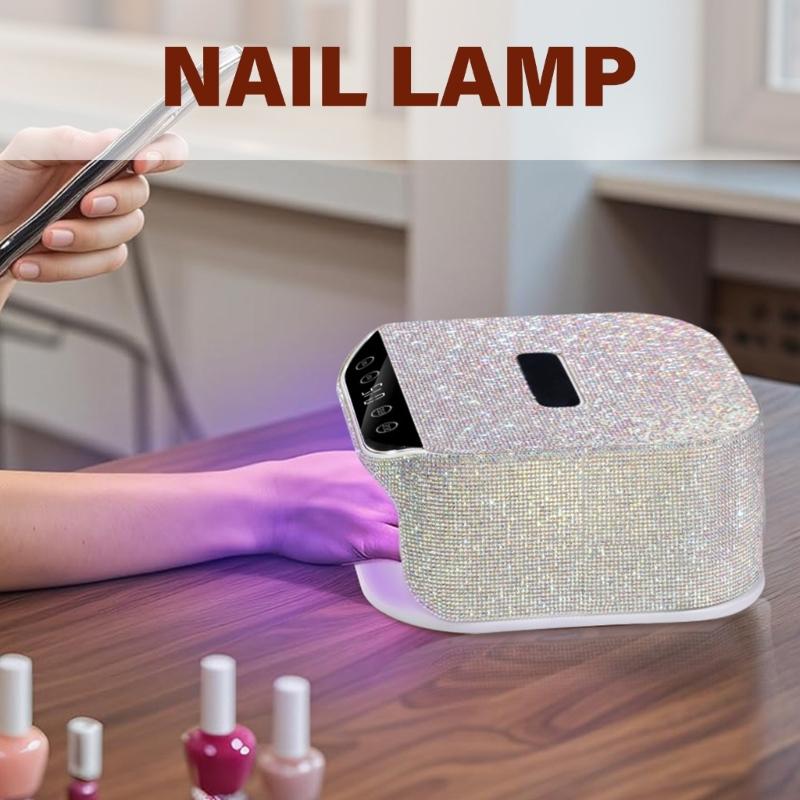UV LED Nail Lamp UV Light for Gel Nails Professional Diamond Nail Dryer Fast UV Nail Light Curing Lamp for Salon Home