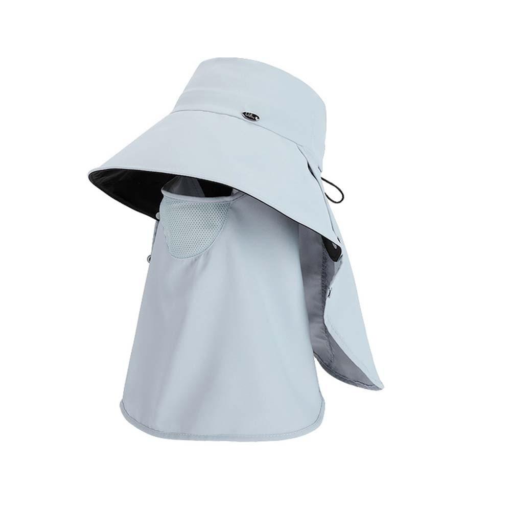 Wide-brimmed Sunshade Shawl Cap Anti-UV Mask Picking Tea Hat Cycling Cap Neck Protection Hat  Women