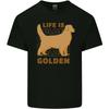Life Is Golden Retriever Dog Mens Light Cotton T-Shirt