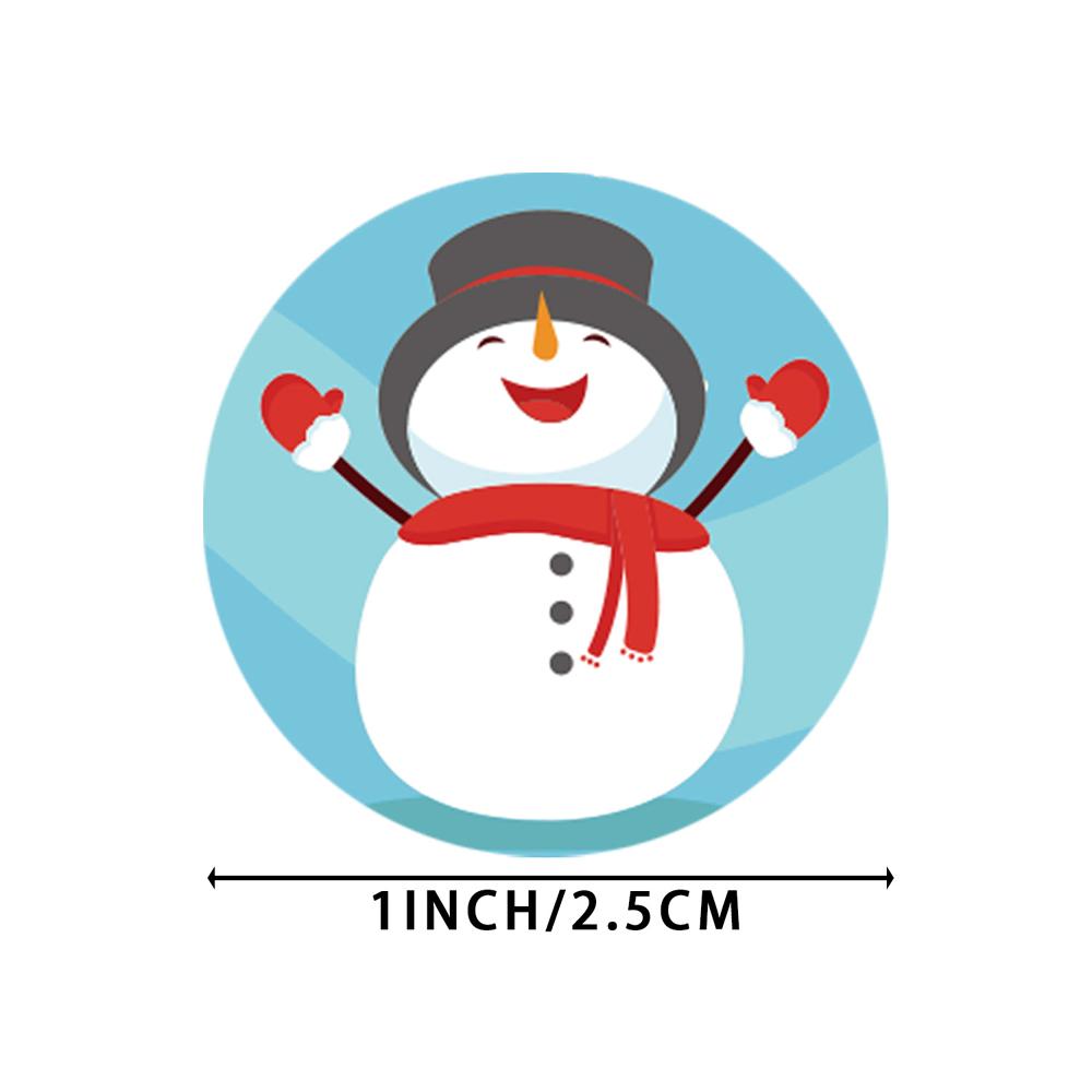Christmas Sticker Cartoon Christmas Tree Santa Claus Design Paper Label Merry Christmas Cute Stickers Stationery Stickers