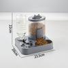 2-in-1 Pet Food Dispenser Automatic Slow Cat Dog Bowl Durable Pet Water Dispenser  Dry Food Use