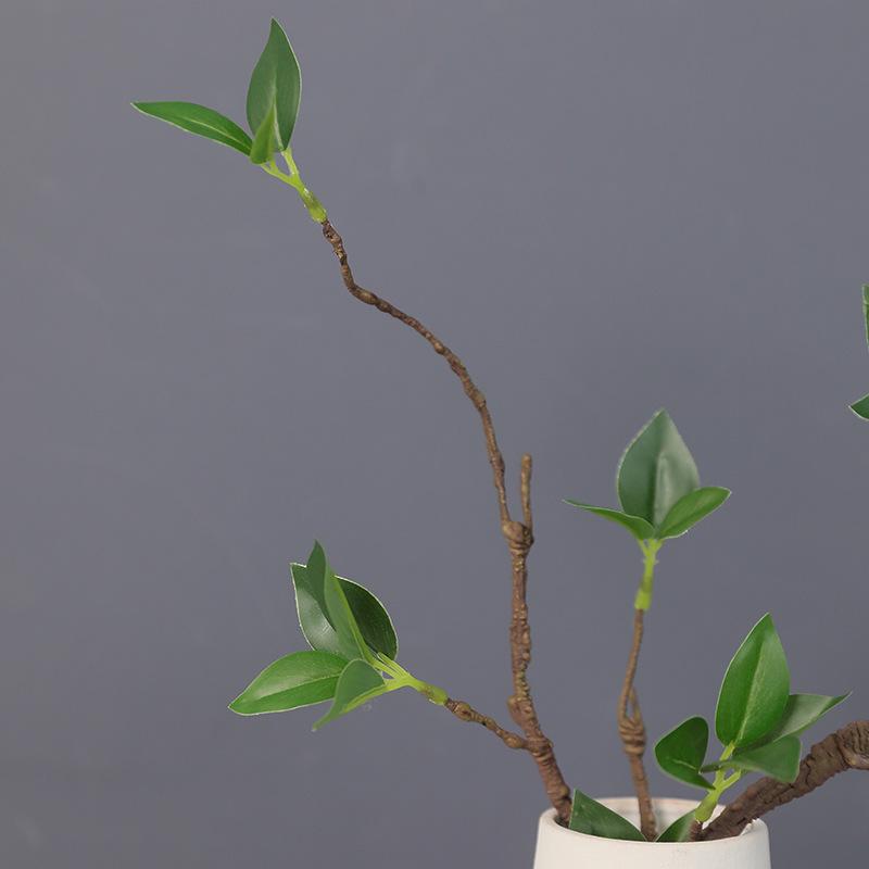 44Cm New Single Branch Dry Branch Sprout Simulation Green Plant European Home Decoration Single Branch Sprout Green Plant