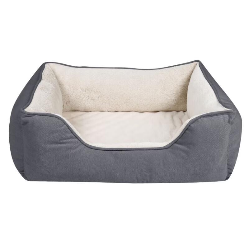Litchi Fabric Square Pet Bed
