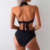 Summer Women White Black Bikini Set High Waist Straps Swimwear For Women Backless 2 Piece Swimsuit Bathing Suit Beach Outfit