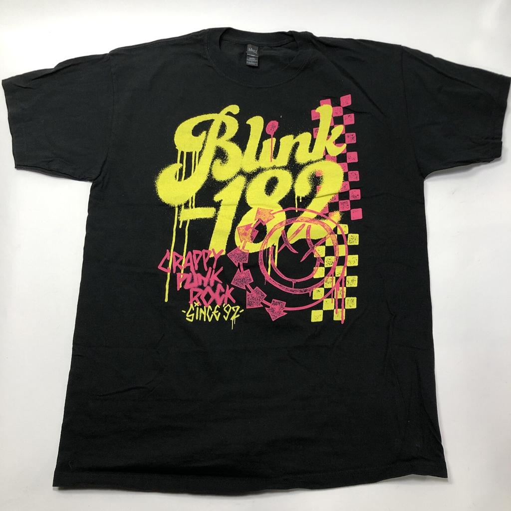 Blink 182 Crappy Punk Rock Since 92 Size L Large Black T Shirt Band Merch Tee