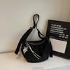 Large-capacity tote bag women's summer new trend solid color shoulder bag simple casual commuter bag