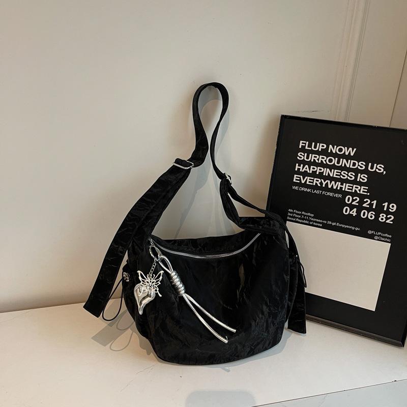 Large-capacity tote bag women's summer new trend solid color shoulder bag simple casual commuter bag
