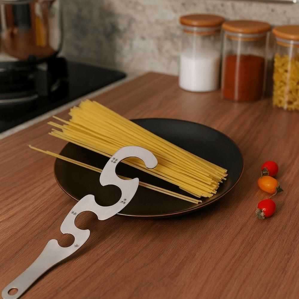 Stainless Steel Pasta Measuring Scale S Shaped Noodle Measure Spaghetti Measuring Tool for Home