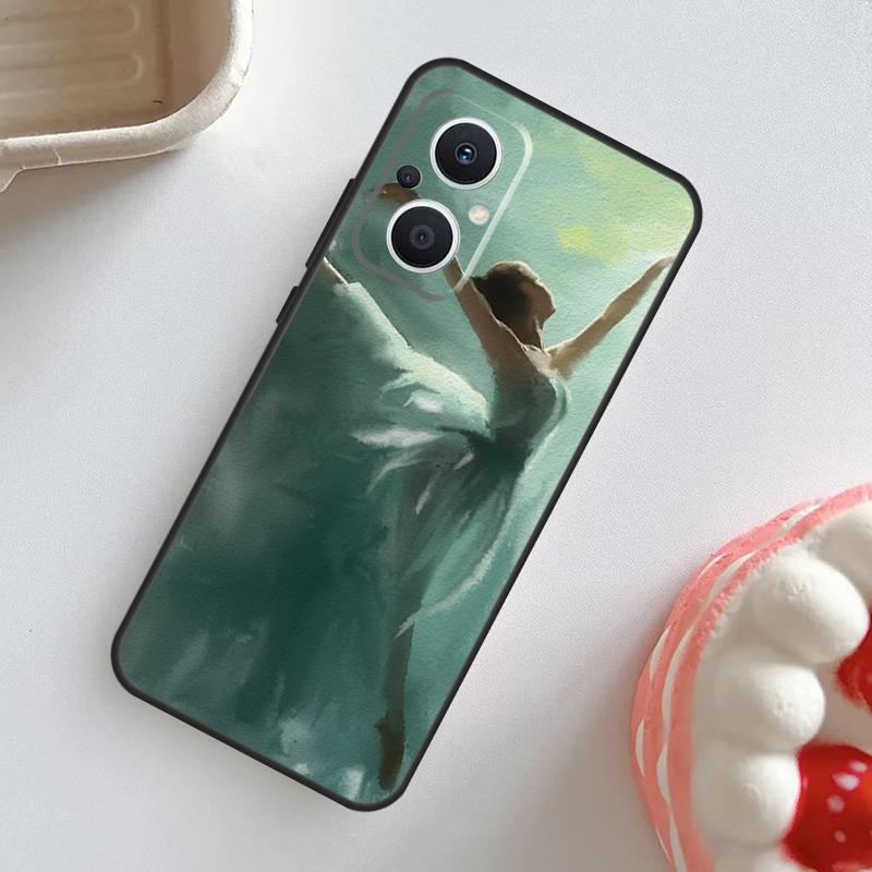 Ballet Ballerina Dancer Case For OPPO Reno 11F 8T 4Z 5Z 4 6 7 8 5 Lite 10 Pro OPPO Find X2 X3 Lite X5 X6 Pro Cover