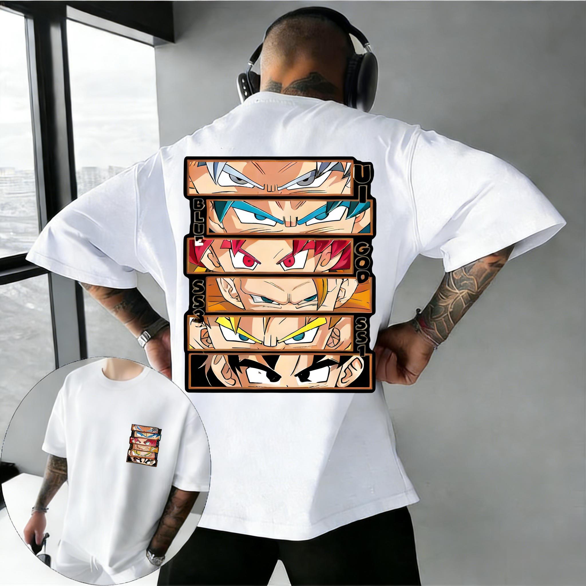 

Plus Size Dragon Ball Anime Print Men and Women Tshirt Casual Parent Child Tops Harajuku Style Streetwear Fashion Y2K Summer S