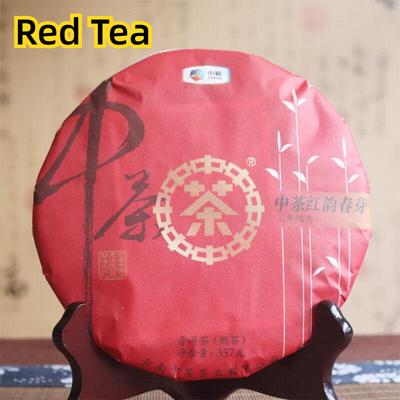 ChinaTea Red Rhyme Spring Bud 2019 Yunnan Menghai Pu'er Tea Ripe Cooked Tea 357g