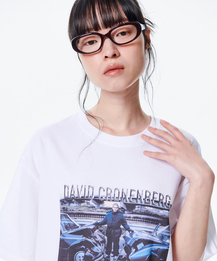 Leoninghai David Cronenberg Half Sleeve Tee [White]