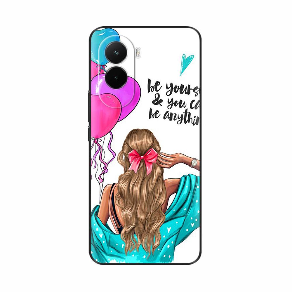 For Xiaomi Poco M7 4G Case Painting Floral Soft Silicone Protective Bumper Cover For Xiaomi Pcoc M7 Pocom7 4G Cases Capa Fundas