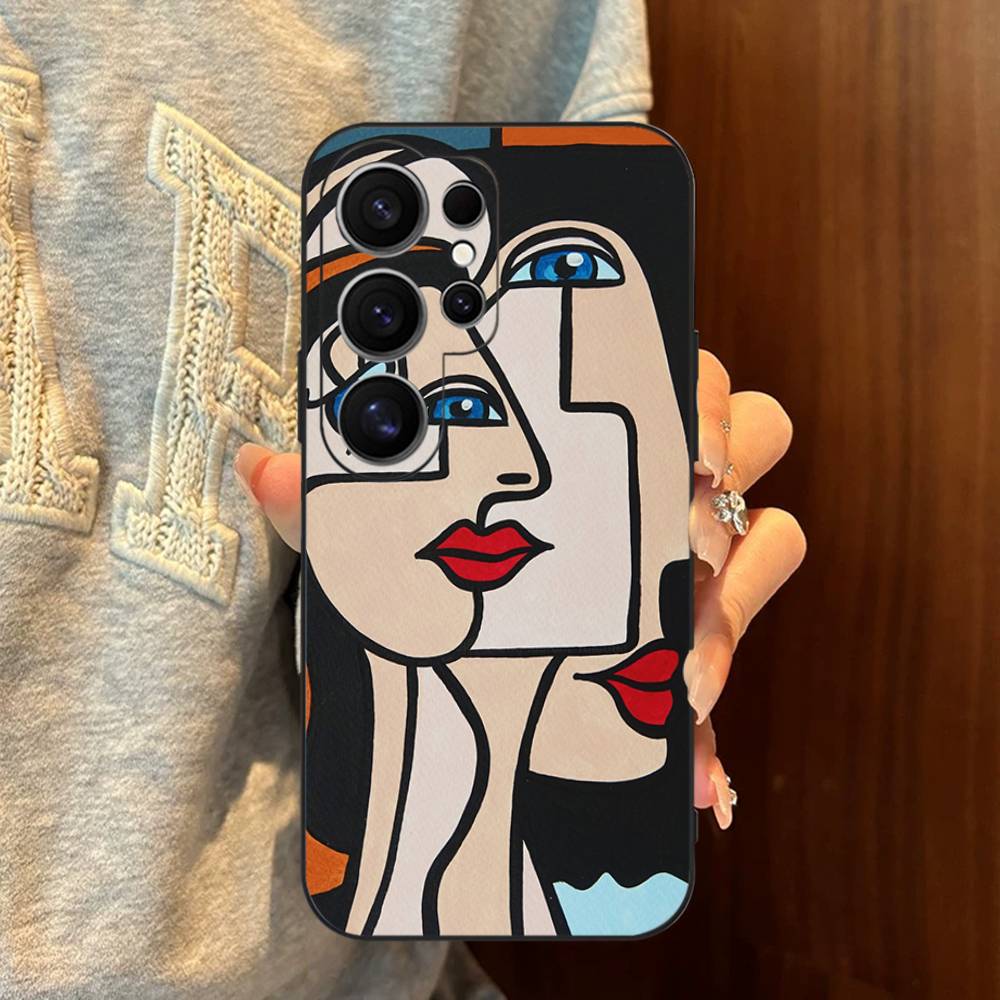 Picasso Abstract Art Painting Phone Case For Samsung S 24 Fe 25 Ultra Plus 20 Lite 21 30 22 23 24 22 Ultra 5G Fundas