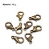 50Pcs Lobster Hooks Plated Multipurpose DIY Bracelet Necklace Key Ring Lobster Clasps Jewelry Findings
