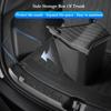 For Tesla Model Yl Launch  Rear Trunk Side Storage Bucket Left Right Organizer Box Waterproof Car Cargo Storage Container