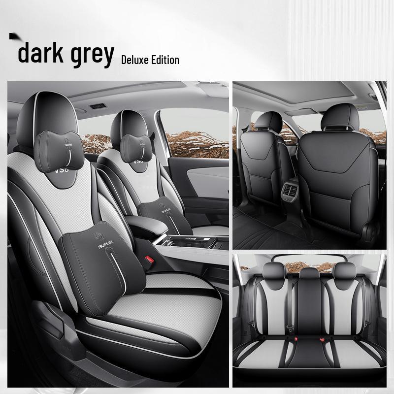 Breathable Full-Coverage Leather Seat Covers for 2026 VW Jetta VS8