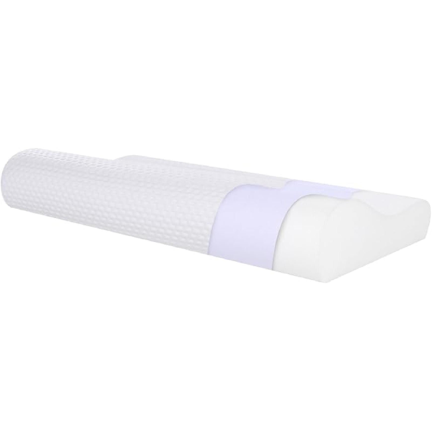 SUQ I OME Slim Sleeper-Ultra Thin Memory Foam Neck Pillow, 1.9   to 2.4    Height, Ultra Thin & Low Cervical Profile, Soft(23.6x13.7x2.4/1.9 inch) 19.6x11.8x3.1/2.3 inch