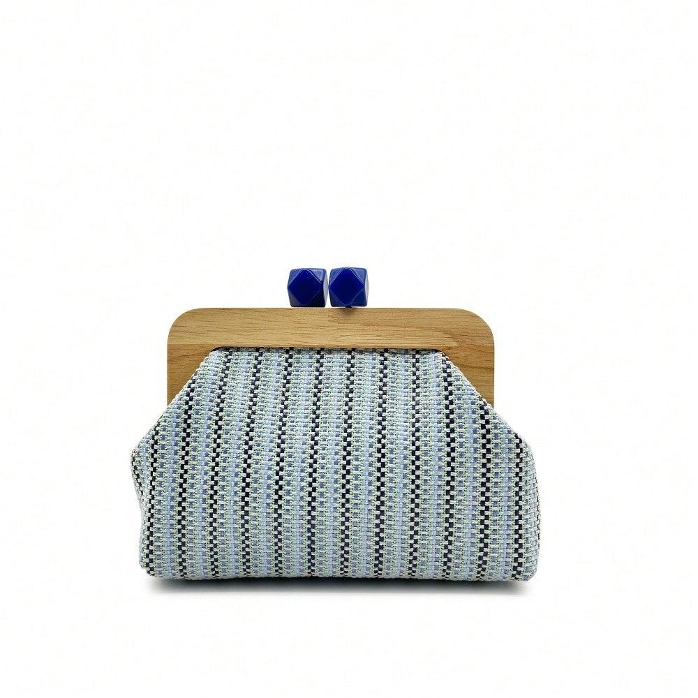 Fashion Accessories Crystal Jewelry Zomer Schouder Messenger Tas Kleur Streep Clip Dames Tas Opbergtas Blue veelkleurig