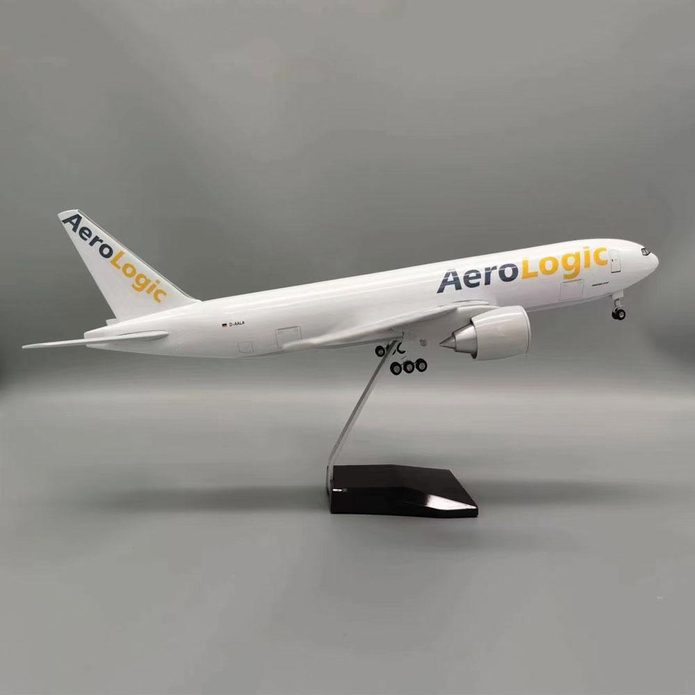 1:157er Maßstab Flugzeug B777-200 AeroLogic Airlines 47cm Modell Harzflugzeug Druckguss Simulation Miniaturflugzeug Heimdekoration