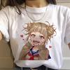 New Ahegao Harajuku Graphic Women T-Shirt My Hero Academia Anime Senpai Top Female T Shirt Harajuku O-Neck Casual Lady Clothing