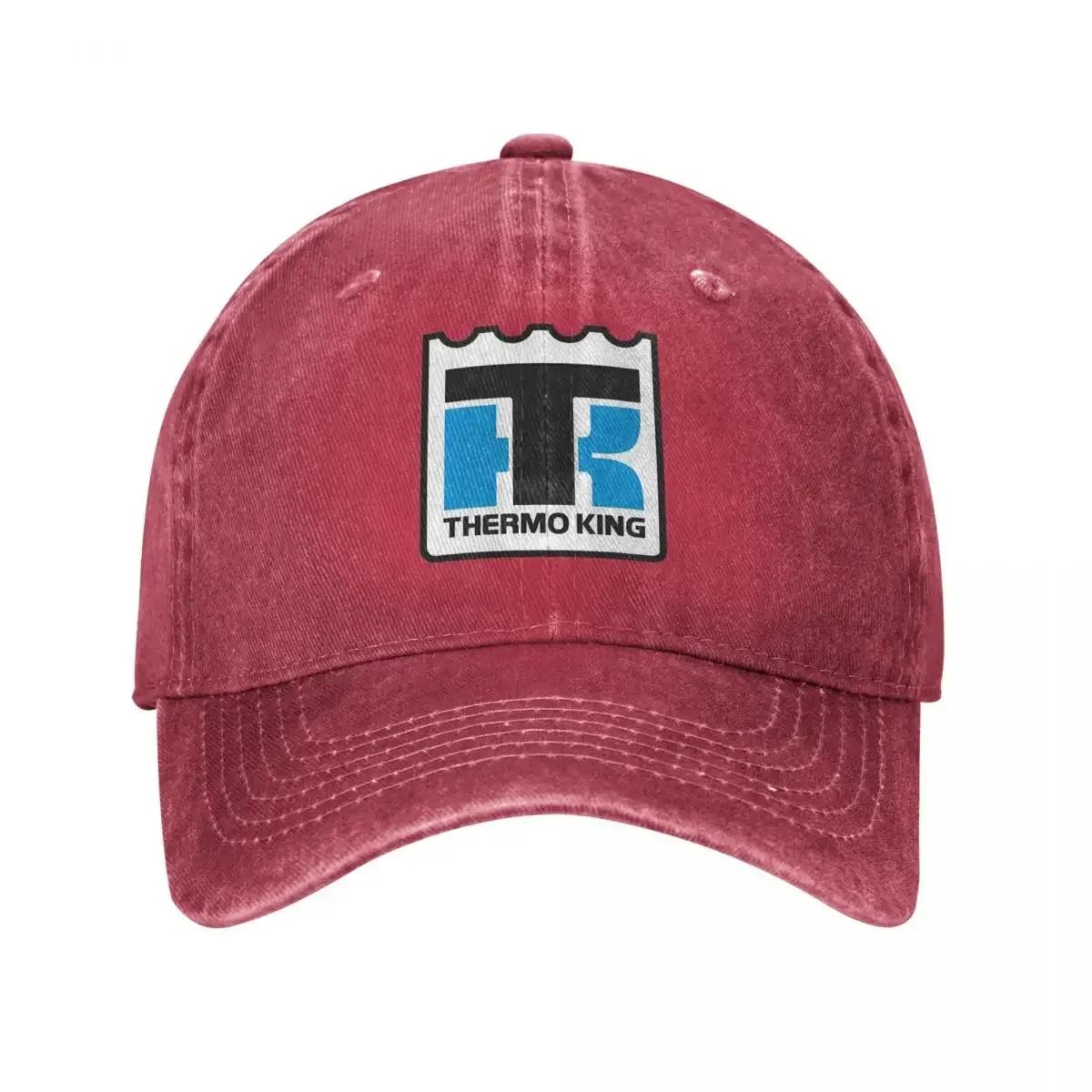 

Thermo King Logo Baseball Cap Vintage Distressed Denim TK Tools Technologies Snapback Cap Unisex Style Workouts Soft Caps Hat One Size