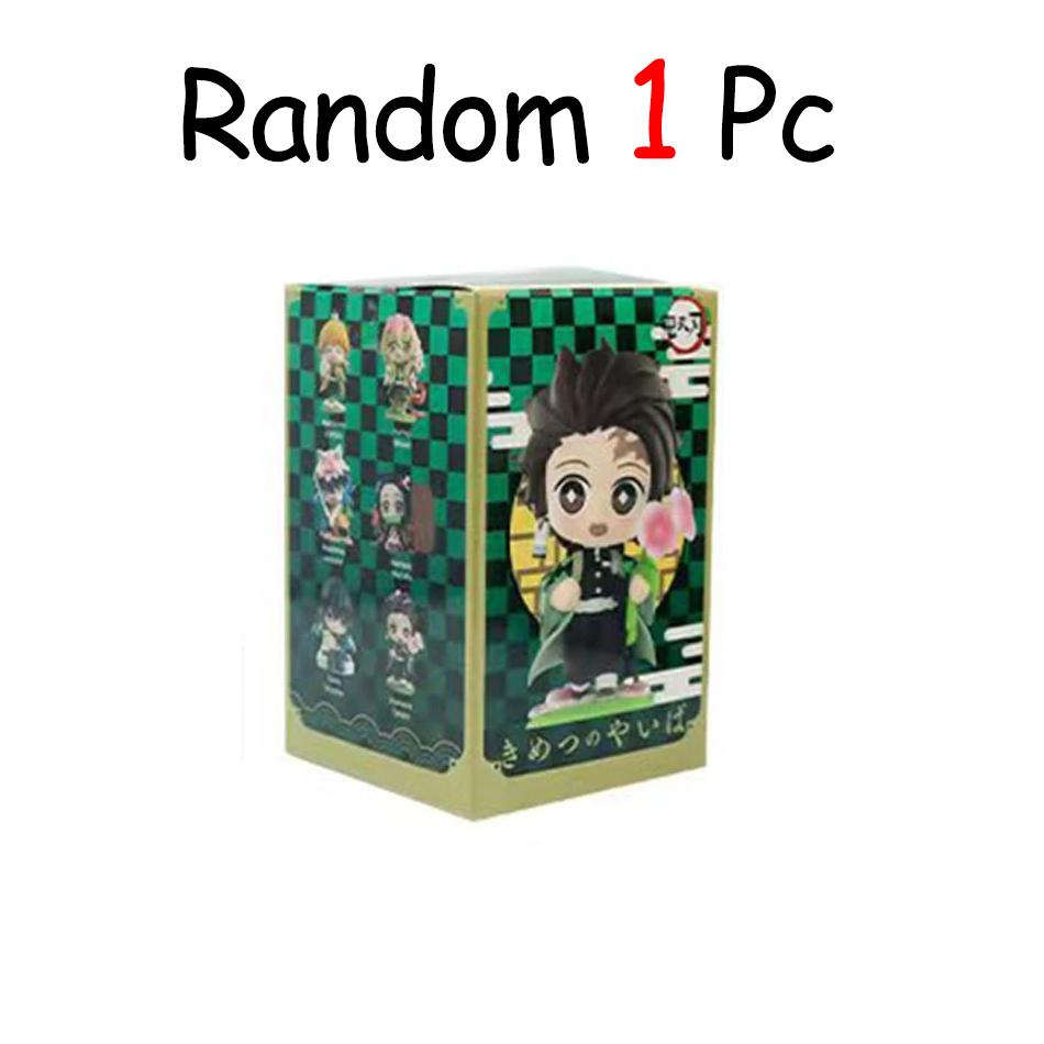 In Stock Demon Slayer Kimetsu No Yaiba Cute And Charming Blind Box Full Character PVC Model Playthings Figure Desktop Ornaments Collectible Gifts