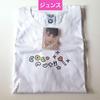 [USED] XIA Junsu Official Korean AZIT T-shirt White Trading Card