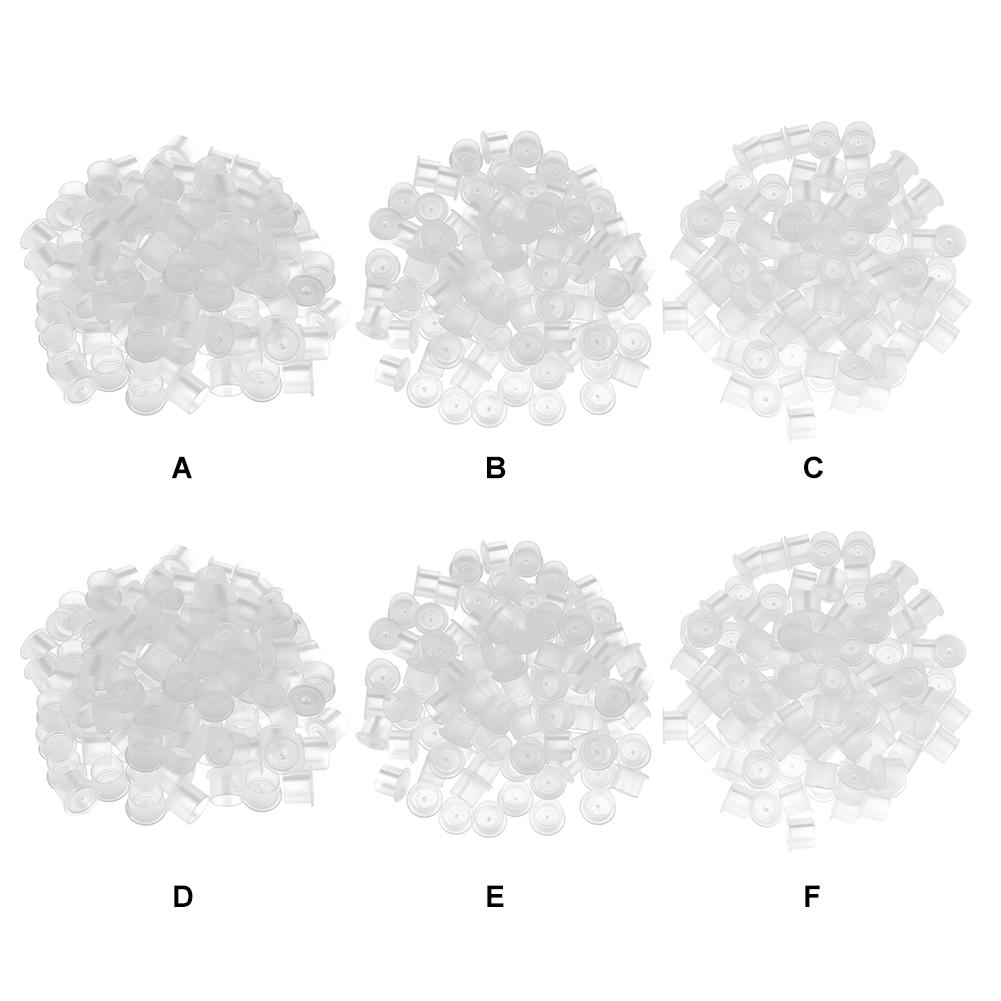 100Pcs Disposable Tattoo Ink Cup S/M/L Permanent Tattoo Makeup Eyebrow Makeup Pigment Container Caps Tattoo Accessories