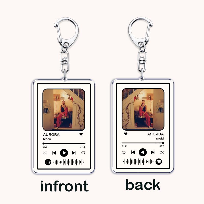 Hot Singer Mora Keychains for Women Accessories Bag LO MISMO DE SIEMPRE LA INOCENTE Music Code Keying Jewelry Fans Friends Gifts