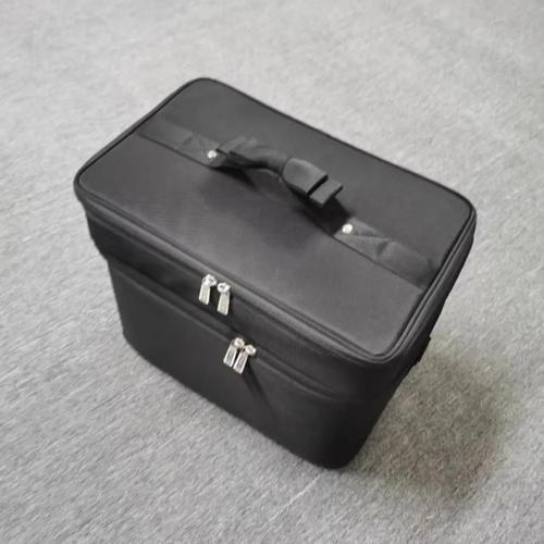 Large Capacity Professional Makeup Organizer Bag with Heat Resistant Curling Iron Pouch for Cosmetics