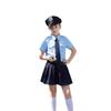 Kids Police Costume Role Play Set for Girls Halloween Performance Outfits