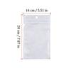 100pcs White Plastic Self Sealing Jewelry Bag Rings Necklace Bracelet Ziplocks Storage Holder Bags Anti-oxidation Jewelry Bag