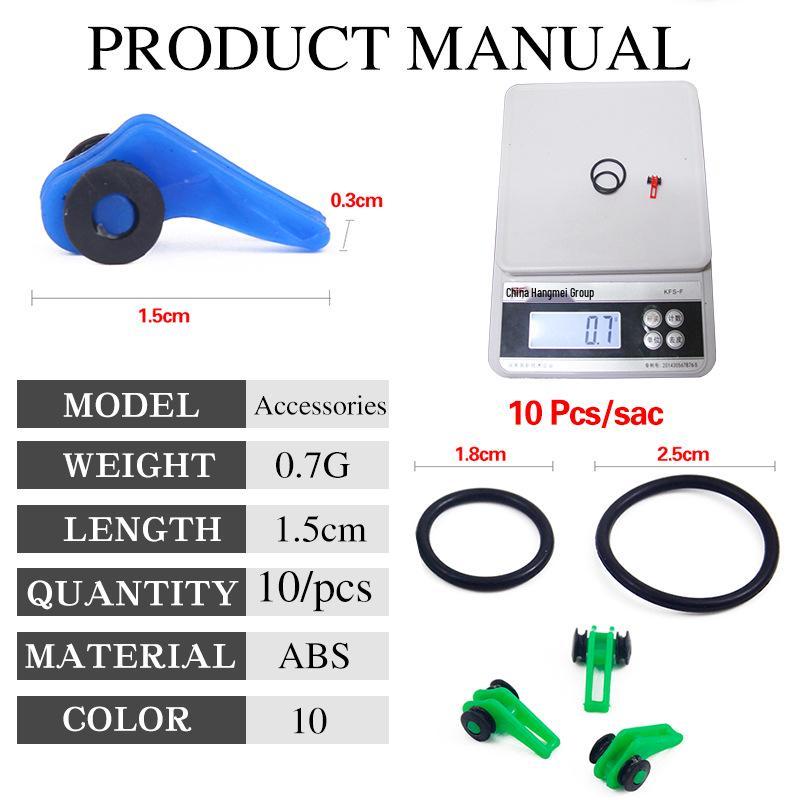Fishing Lure Hook Remover Set: 10 Anti-Hanging Silicone Ring Islet Tools