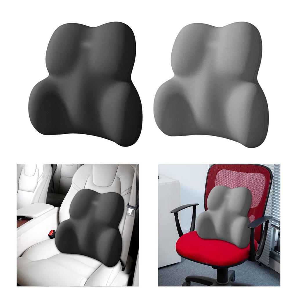 Low Back Support Cushion Large Ergonomic Chair Pillow for Office Desk Computer Gaming Car Seat Driving Rest