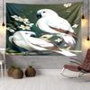 Blue Birds In Blossoms Tapestry Room Decoration Wall Hanging for Living Room Bedroom, Dormitory, Birthday and Christmas Gifts