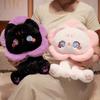 Cat Beauty Plush Toy Cute Cartoon Black And White Cat Perfect Gift For Girls