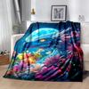 Dragon Reading Magic Book flannel,Lightweight,Flannel Blanket,Comfortable Blanket, Sofa Blanket, gift blankets,Holiday gift blanket Blankets