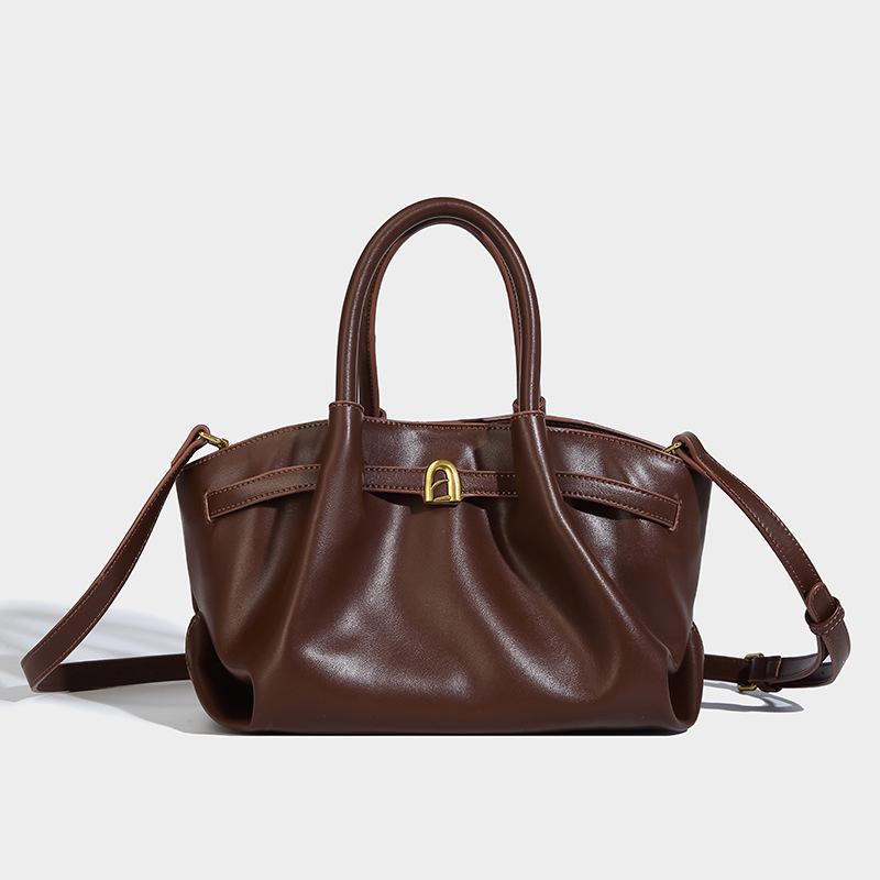 

Сумка-пельмень Нишевый дизайн Высокий внешний вид Сумка через плечо подмышкой Сумка для поездок на работу Все в одном кофейный