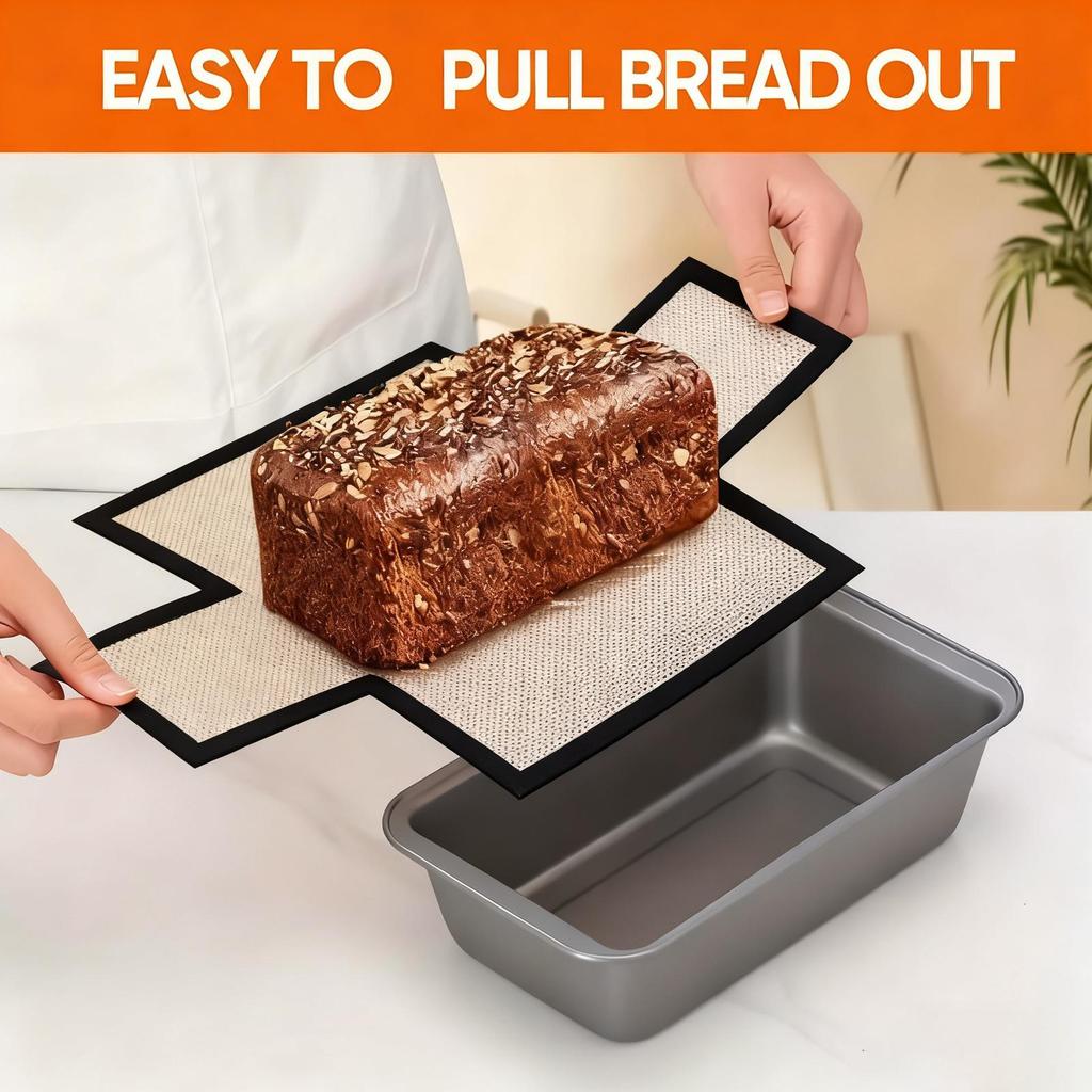 Silicone Bread Liner High-Temperature Resistance Baking Mat Sour Dough Baking Mat For Cookie Pastry Baked Goods Cakes Pizzas