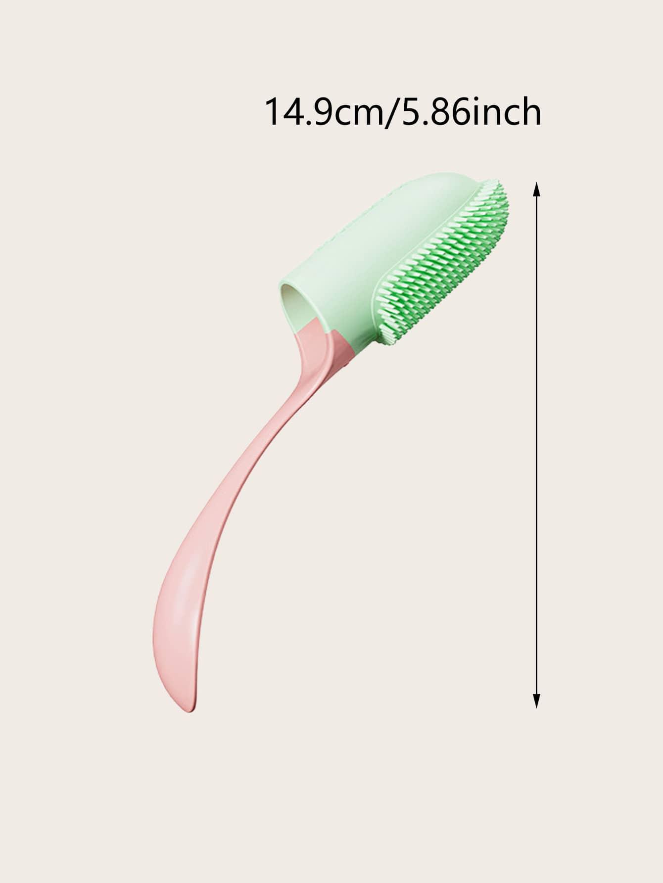 

1 шт. - Зубные щетки-напальчники с ручками для домашних животных, зубные щетки из мягкой резины и инструменты для чистки полости рта для собак и кошек M розовый