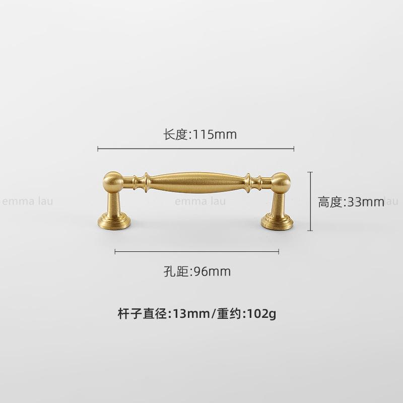 Vintage Brass Furniture Pull Handles Bronze Long Bar Cabinet Door Handles Drawer Knob For Kitchen Wardrobe Cupboard Pulls