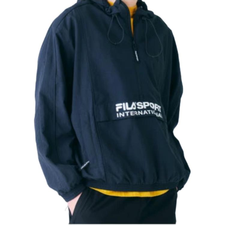 FILA Jackets Men's Black Hooded Moderate Other FS2JKF1132X-BLK