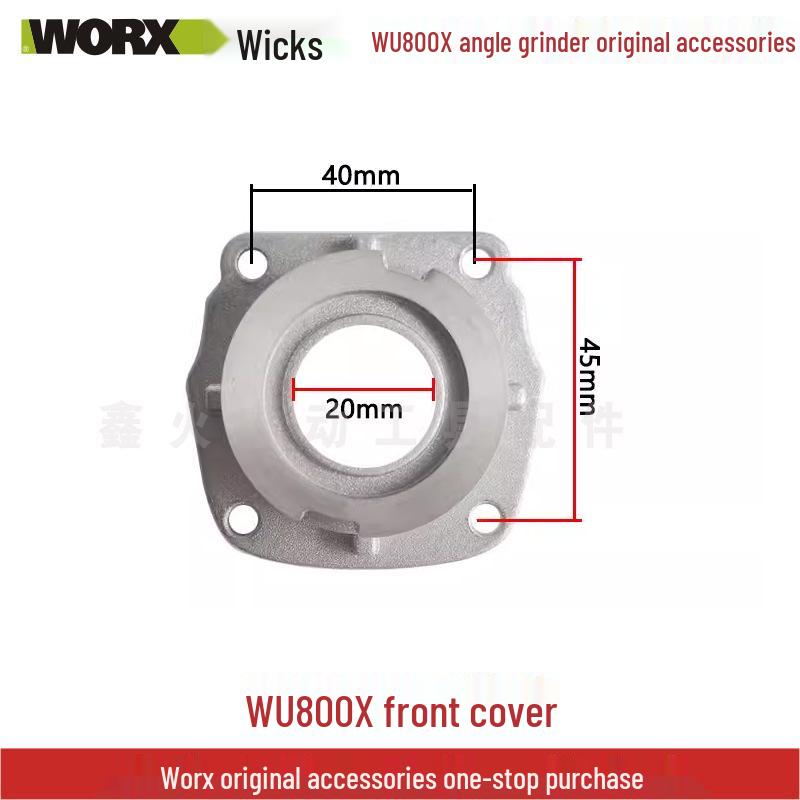 Wickes Angle Grinder Accessory Set: WU800X Head Shell, Carbon Brush, Gear Rotor, Stator, Switch Housing, Spindle.