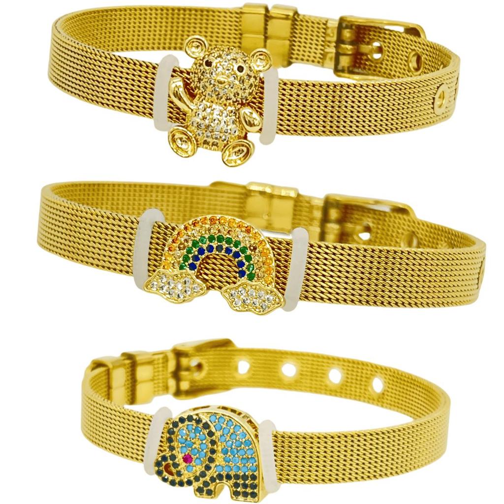 Labubu Trendiges Niedliches Cartoon Edelstahlarmband