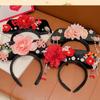 Bow Ancient Style Headband Pearl Hanfu Hair Clip Classical Chinese Style Headwear  Women