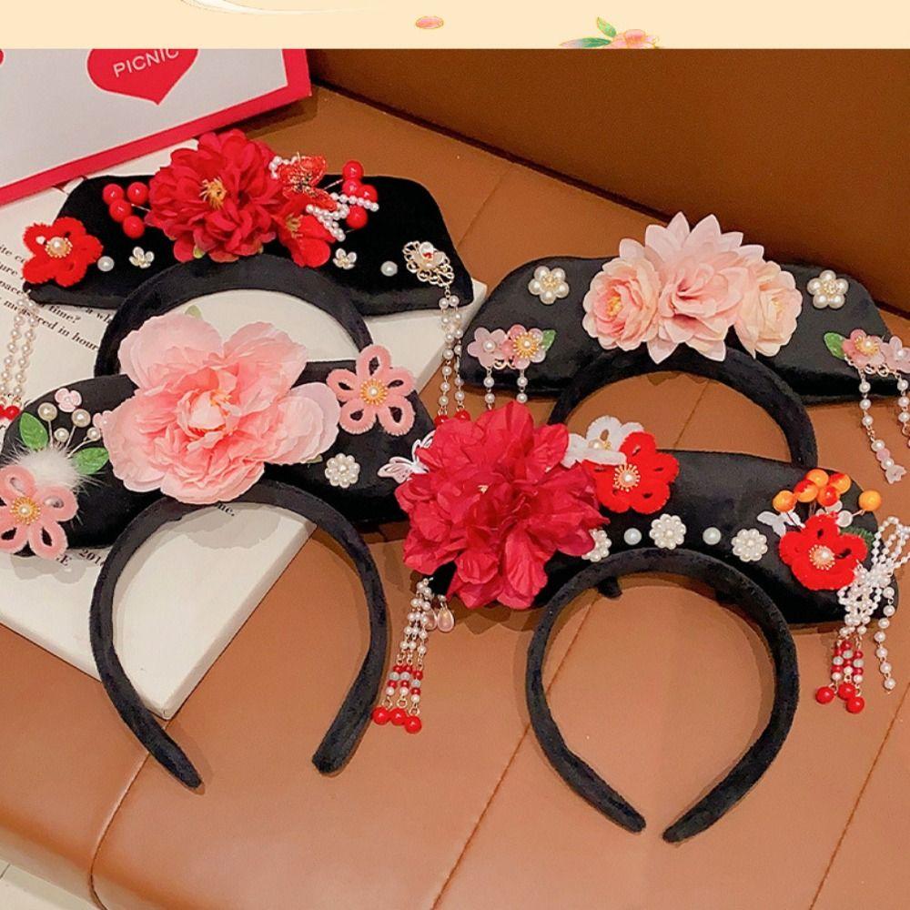 Bow Ancient Style Headband Pearl Hanfu Hair Clip Classical Chinese Style Headwear  Women