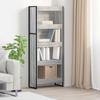 Bookshelf 60 x 30 x 155 cm Engineered Wood Grey Sonoma