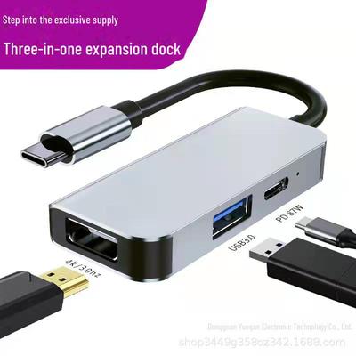 "3-in-1 USB-C Hub Expansion Dock for Apple Notebooks"